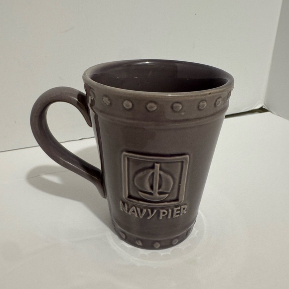 Nautical Navy Pier 3D Ceramic Stoneware Coffee Tea Mug Lilac 15 OZ - Picture 3 of 6